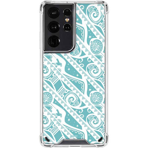 Disney Princess Moana Pattern Galaxy S21 Ultra 5G Clear Case